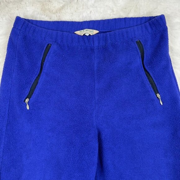 Men’s Vintage 90s LL Bean Outdoor Fleece Jogger Sweat Pants Size Medium Purple - Picture 4 of 8